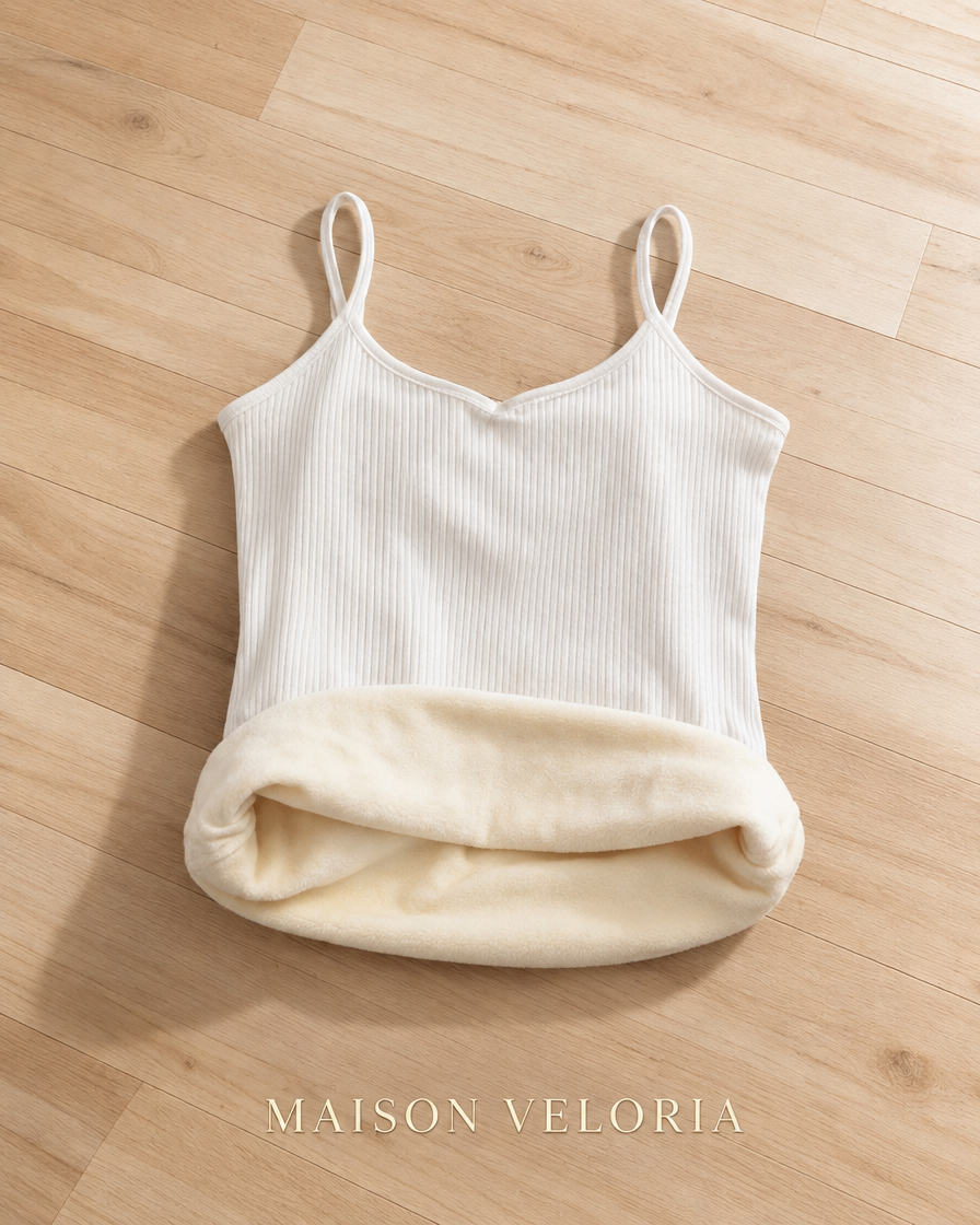 Fleece-Lined Top in White