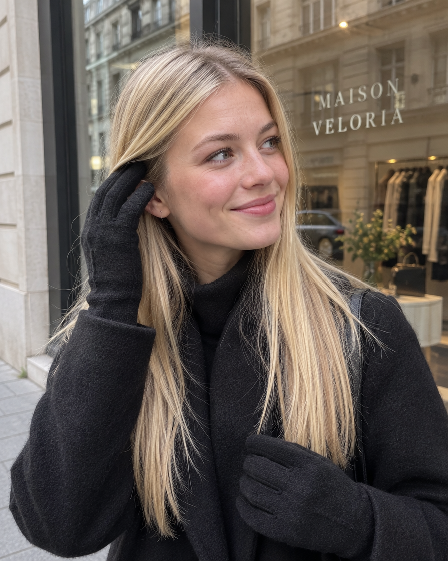 Winter Gloves in Black